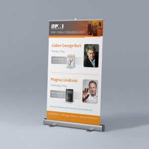 banner design - PMI Book Signing Pull-Up Banner