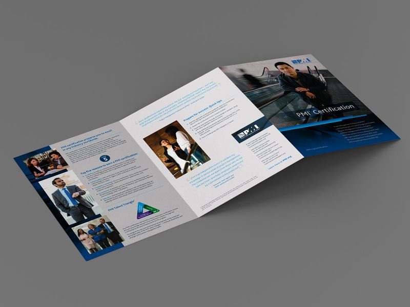 graphic design - PMI Certification Brochure