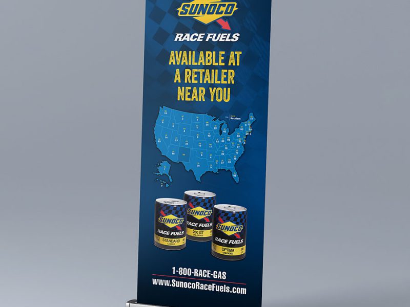 banner design - Sunoco Racefuels Pull-up Banner