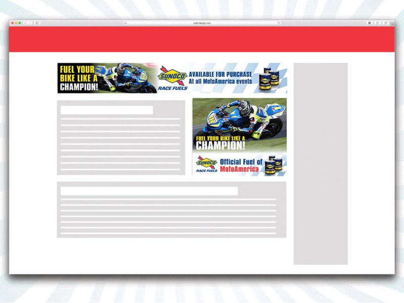advertising - Sunoco Race Fuels Digital Ads