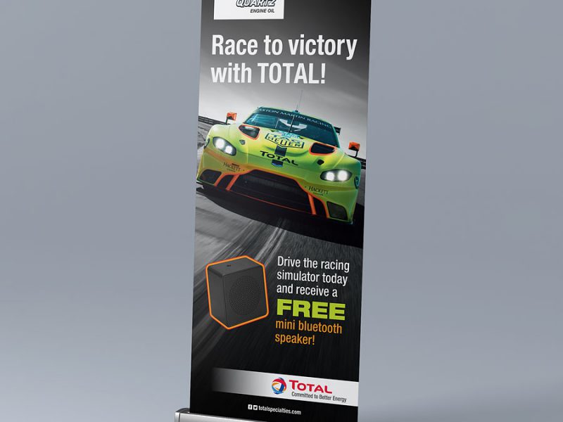 banner design - Race to Victory Pull-Up Banner