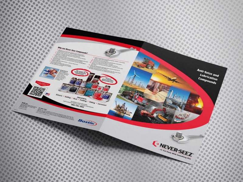 graphic design - Bostik NeverSeez Brochure