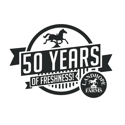 brand identity - Landhope Farms 50th logo
